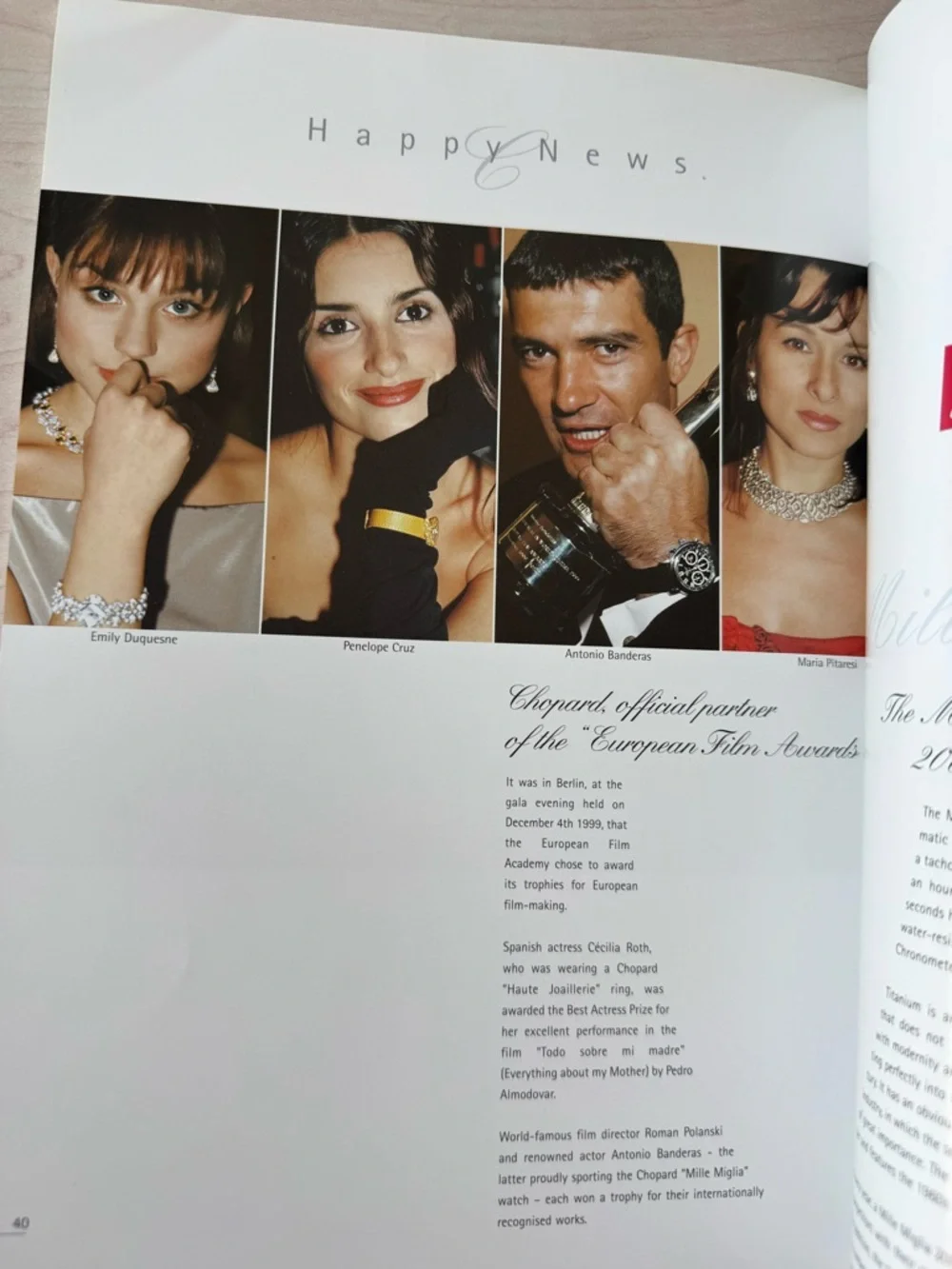 CHOPARD Collection Happy News #10 Vintage Rare Catalog Magazine Book 1999-2000